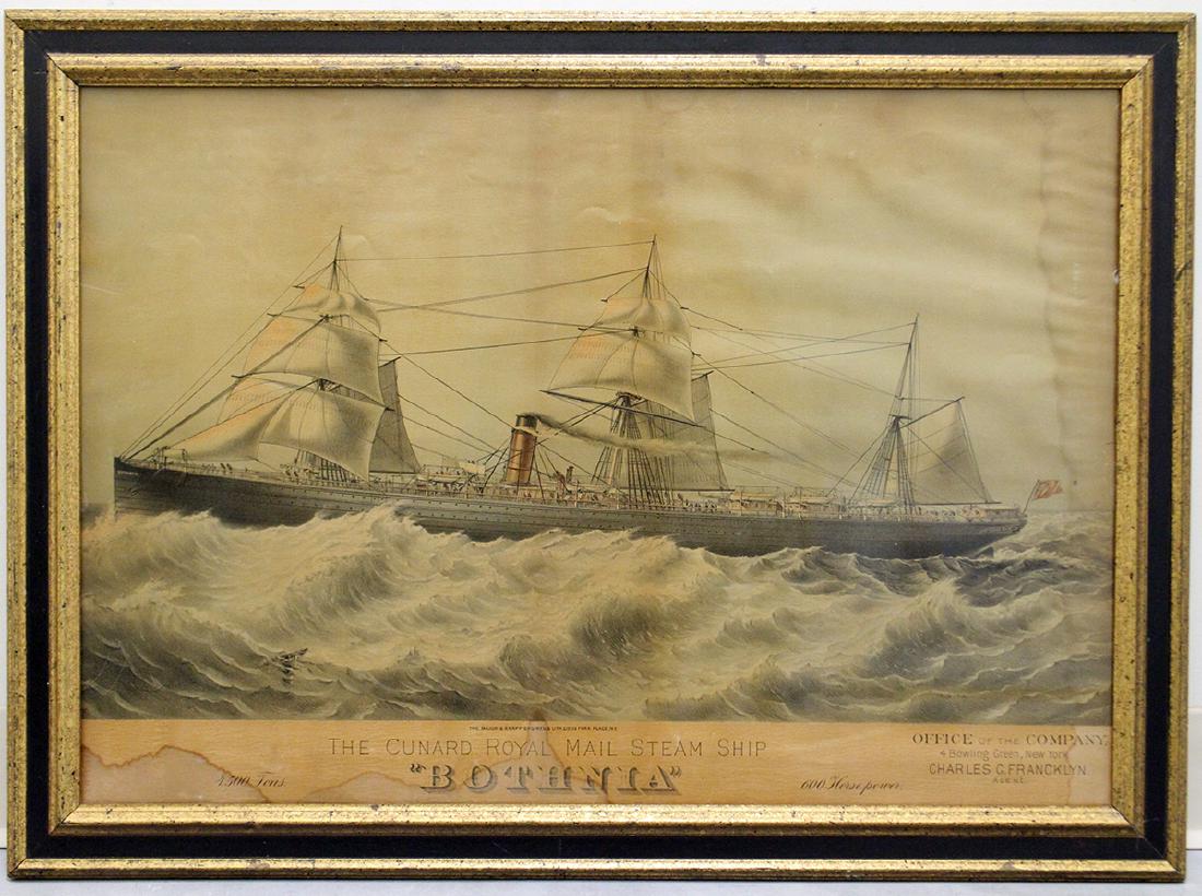 19TH CENT. BOTHNIA SHIP ADVERTISEMENT - NEW YORK (1 of 4)