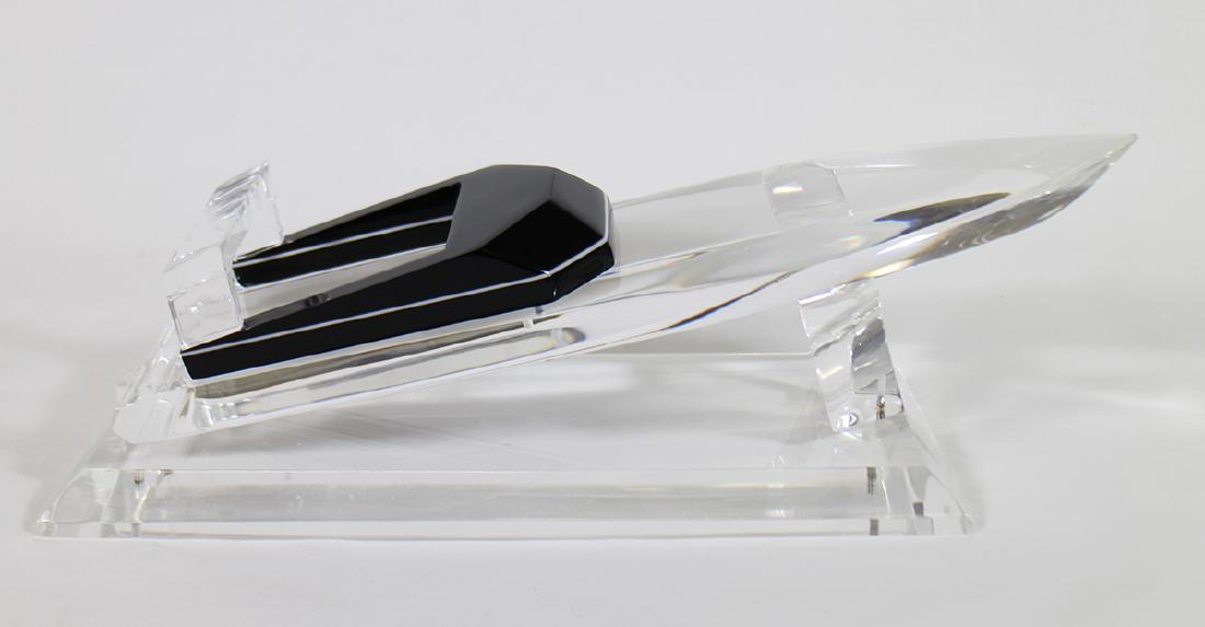 LUCITE SPEED BOAT SCULPTURE (1 of 4)