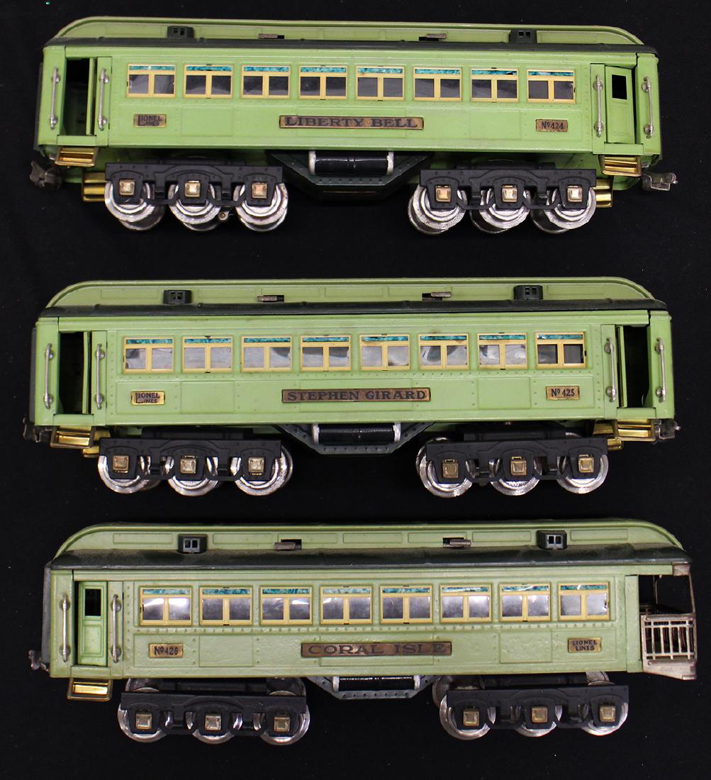 LIONEL PREWAR STEPHEN GIRARD TRAINS 424 425 426 (1 of 5)