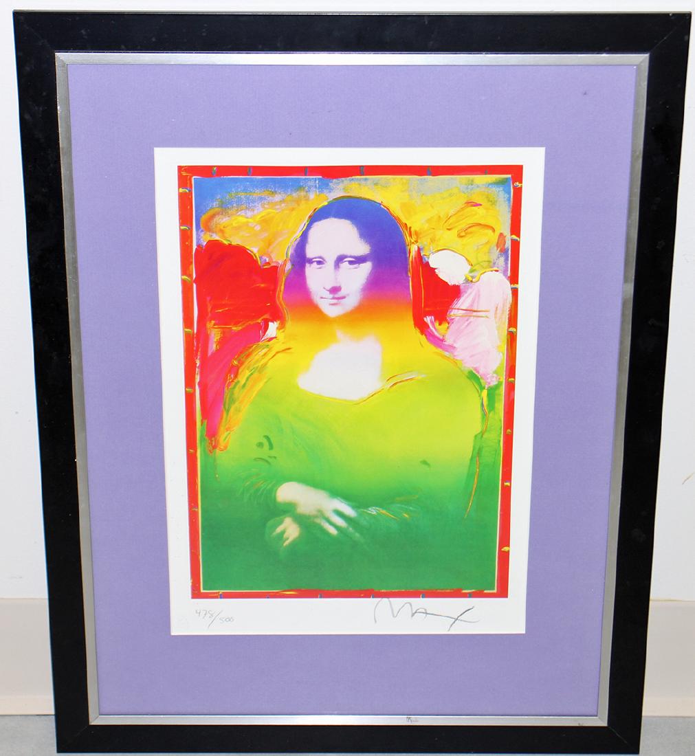 PETER MAX MONA LISA LITHOGRAPH (1 of 3)