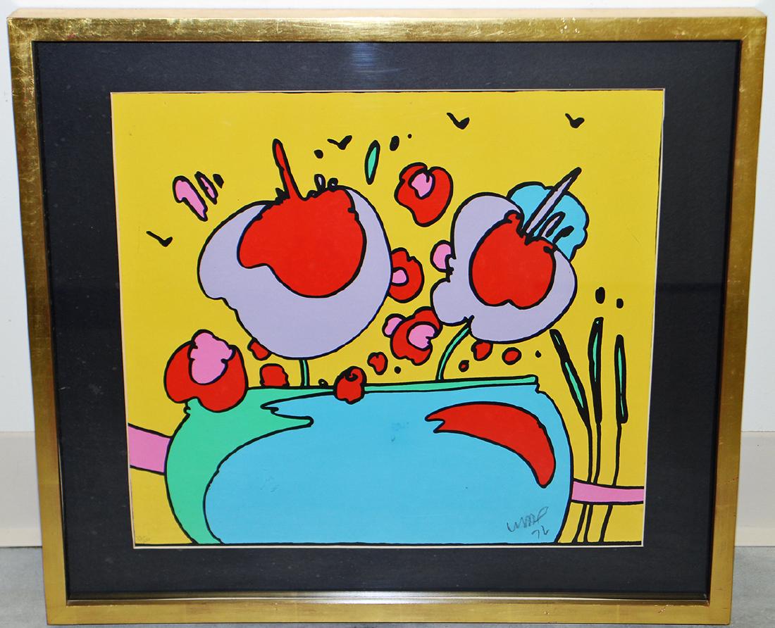 PETER MAX FLOWERS OF ATLANTIS SERIGRAPH (1 of 4)