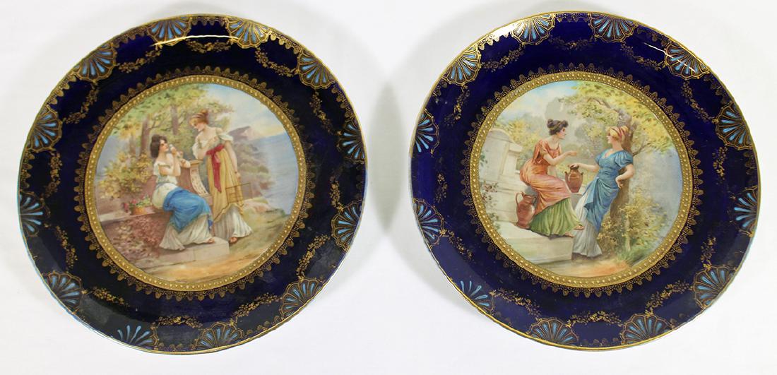 (2) 19TH CENT ERNST WAHLISS VIENNA CABINET PLATES (1 of 4)