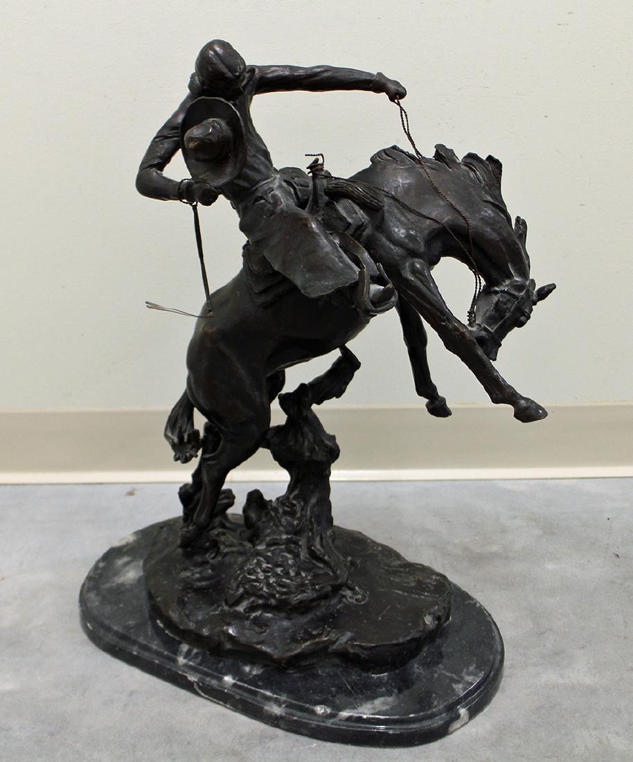 AFTER C.M. RUSSELL BRONCO TWISTER BRONZE (1 of 4)