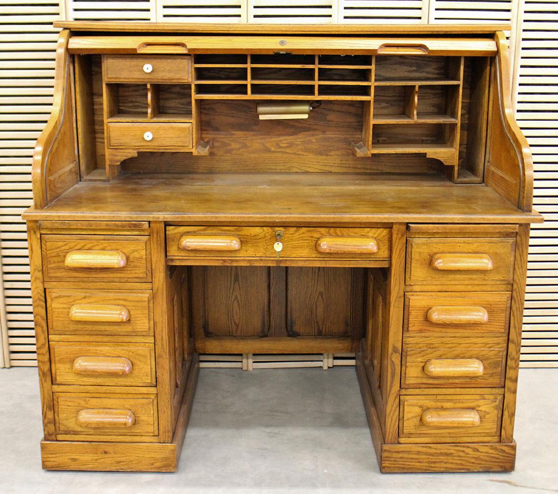 National Mt Airy Roll Top Desk
