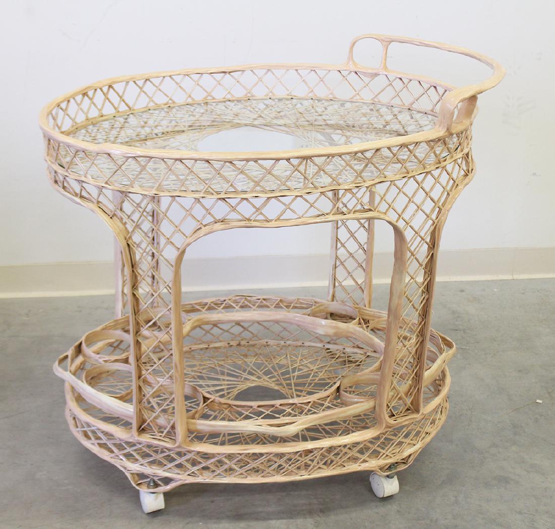 ATTB. RUSSEL WOODARD SPUN FIBERGLASS TEACART (1 of 2)