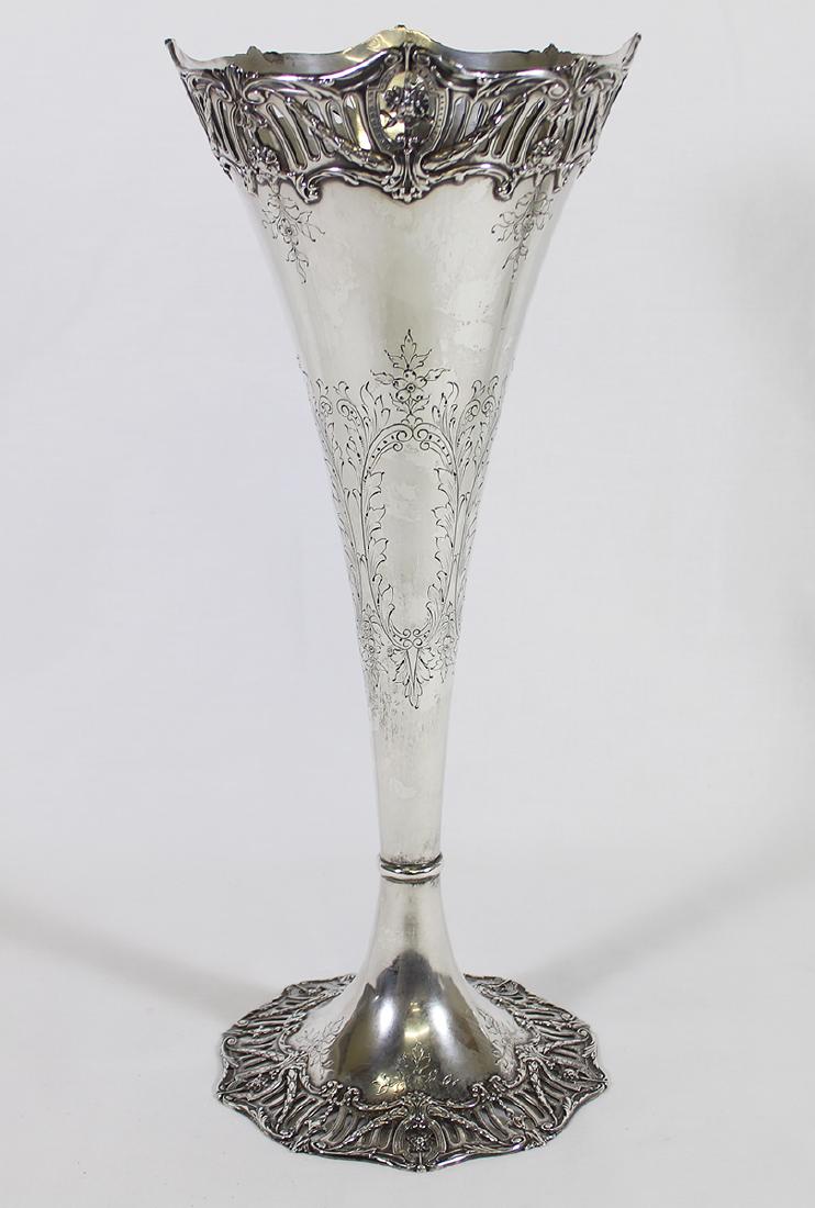 COWELL & HUBBARD STERLING SILVER VASE (1 of 10)