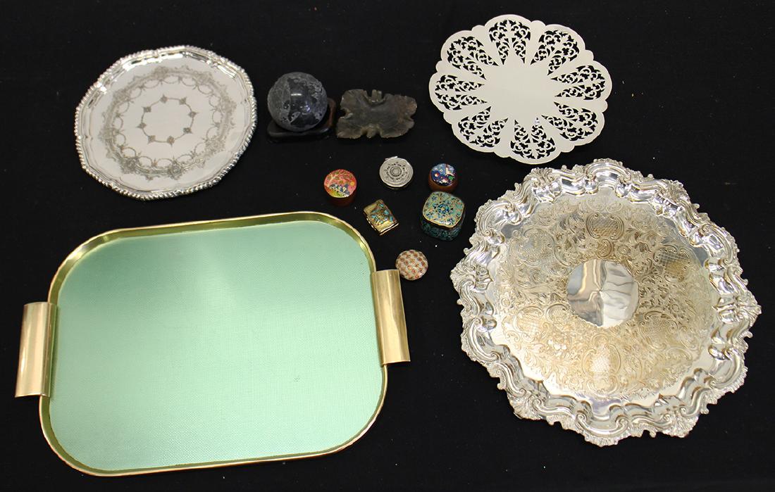 COLLECTION OF TRINKET BOXES, TRAYS, & MORE (1 of 1)