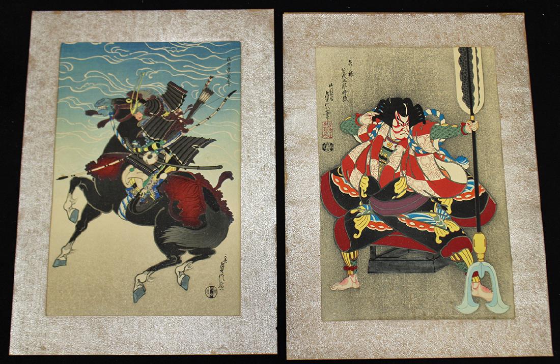 (2) JAPANESE WOODBLOCKS - SADANOBU HASEGAWA (1 of 5)