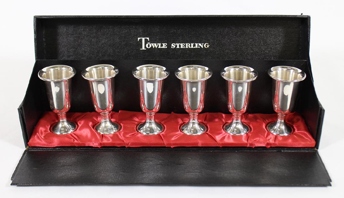 TOWLE STERLING SILVER CORDIALS IN BOX (1 of 2)