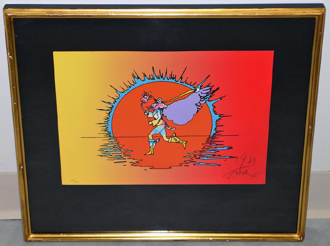 PETER MAX RUNNER SERIGRAPH (1 of 3)