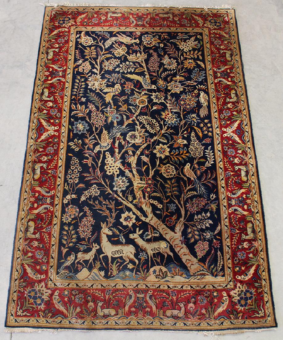 PERSIAN KASHAN RUG - 7' 2" x 4' 6" (1 of 5)