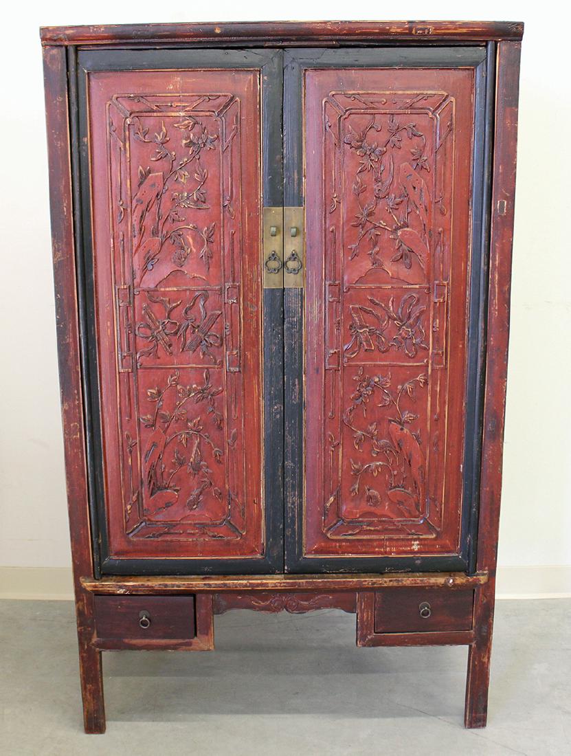 ORIENTAL WOOD CABINET (1 of 2)