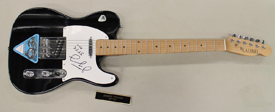 JAMES YOUNG STYX AUTOGRAPHED ELECTRIC GUITAR (1 of 2)