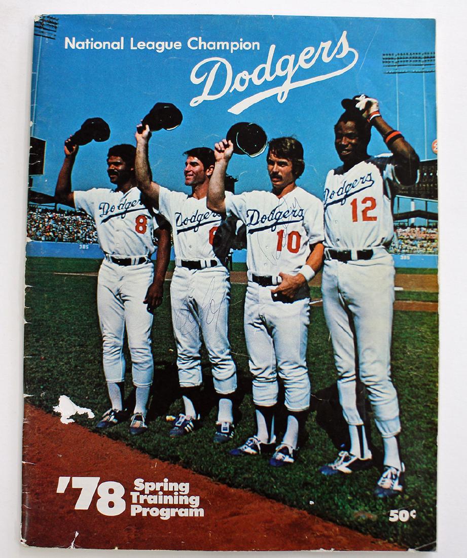 1978 DODGERS SPRING TRAINING PROGRAM W/ AUTOGRAPHS (1 of 7)