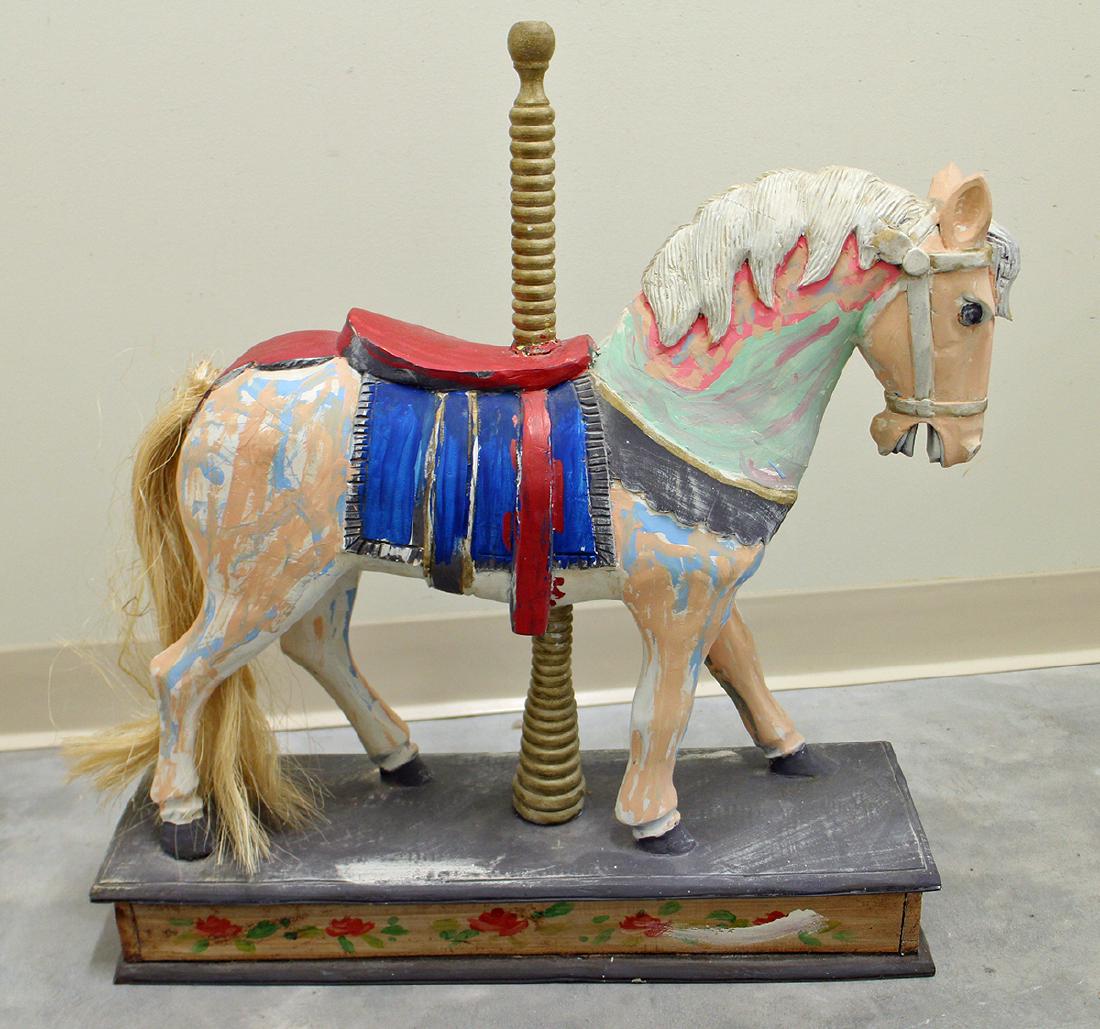 WOOD CAROUSEL HORSE (1 of 2)
