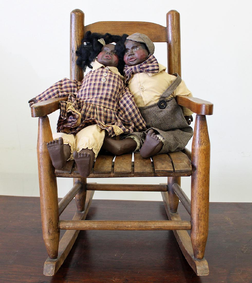Black Americana Dolls & Rocker