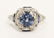 ART DECO PLATINUM SAPPHIRE AND DIAMOND RING - 3