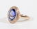 14K TANZANITE & DIAMOND RING - 2