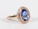 14K TANZANITE & DIAMOND RING - 3