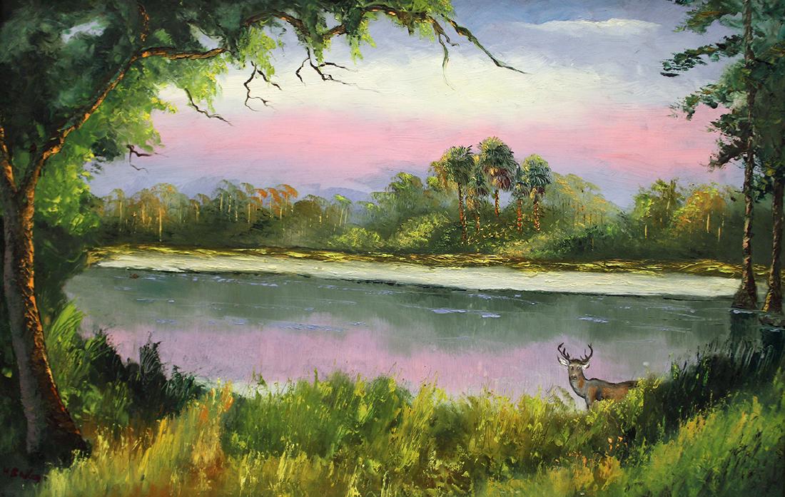 HEZEKIAH BAKER HIGHWAYMEN PAINTING (1 of 4)