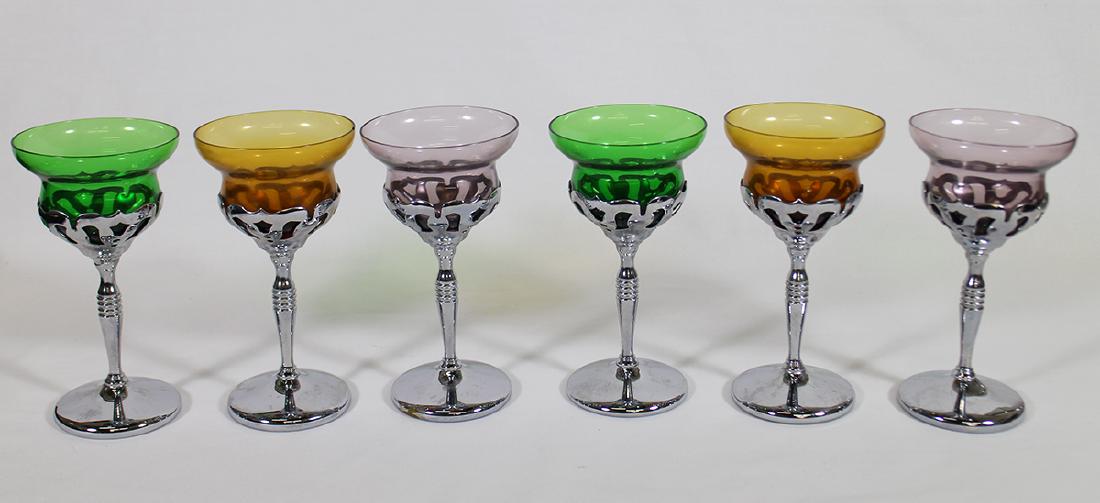 VINTAGE FARBER KROME KRAFT GLASSES (1 of 2)