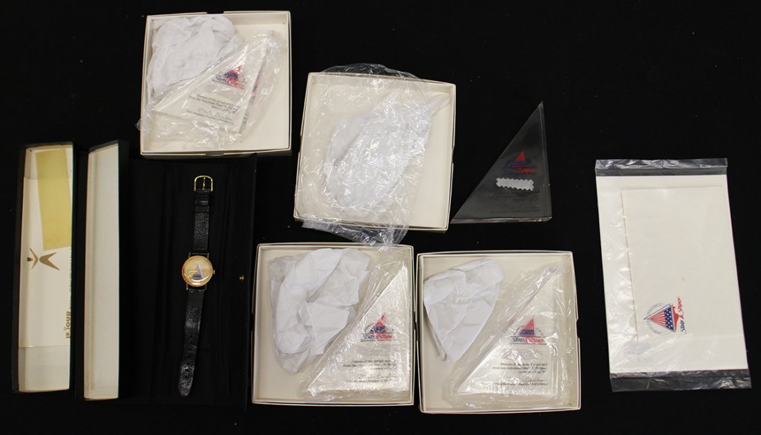 1987 AMERICA'S CUP LE JOUR WATCH & MEMORABILIA (1 of 2)