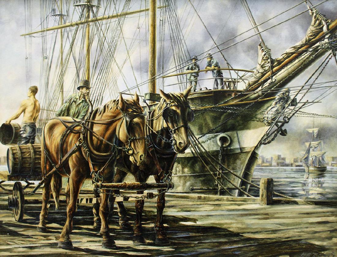KEITH MILLER "THE DRAFT HORSES" PAINTING (1 of 5)