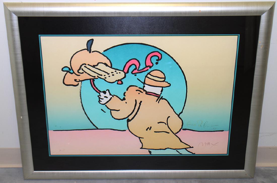 PETER MAX UMBRELLA MAN A/P SERIGRAPH (1 of 4)