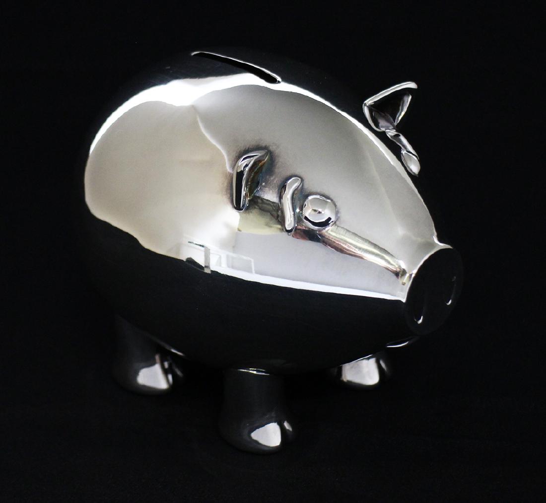 MIKIMOTO STERLING SILVER PIGGY BANK (1 of 6)