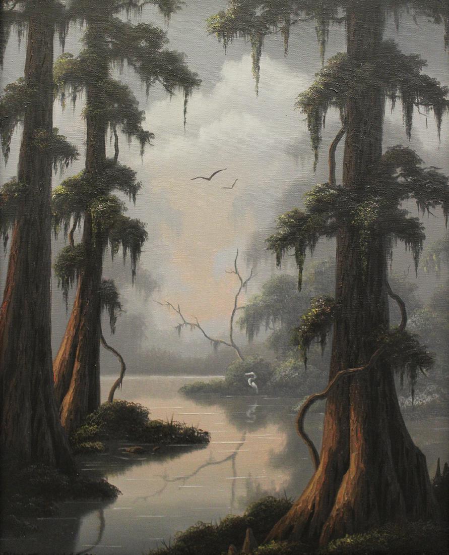 PHIL THOMASSON "HIDDEN COVE" PAINTING (1 of 5)