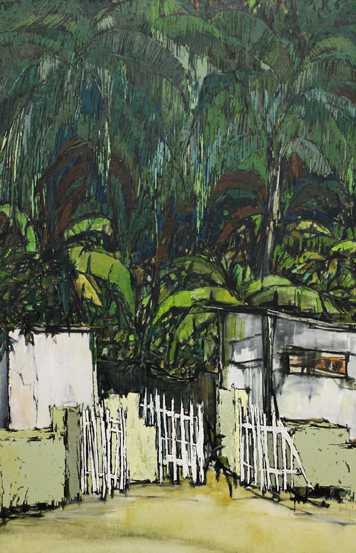 ROY BAILEY HAITIAN STREET SCENE PAINTING (1 of 6)