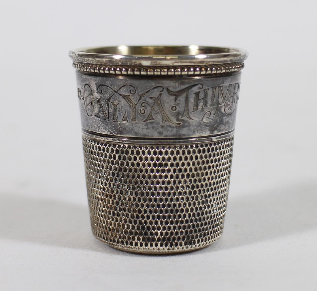 STERLING THIMBLE SHOTGLASS (1 of 1)