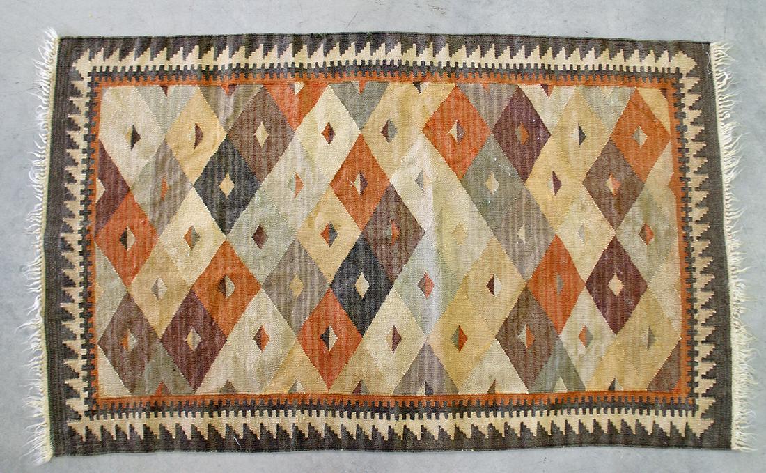 ZAPOTEC INDIAN WOOL RUG (1 of 2)