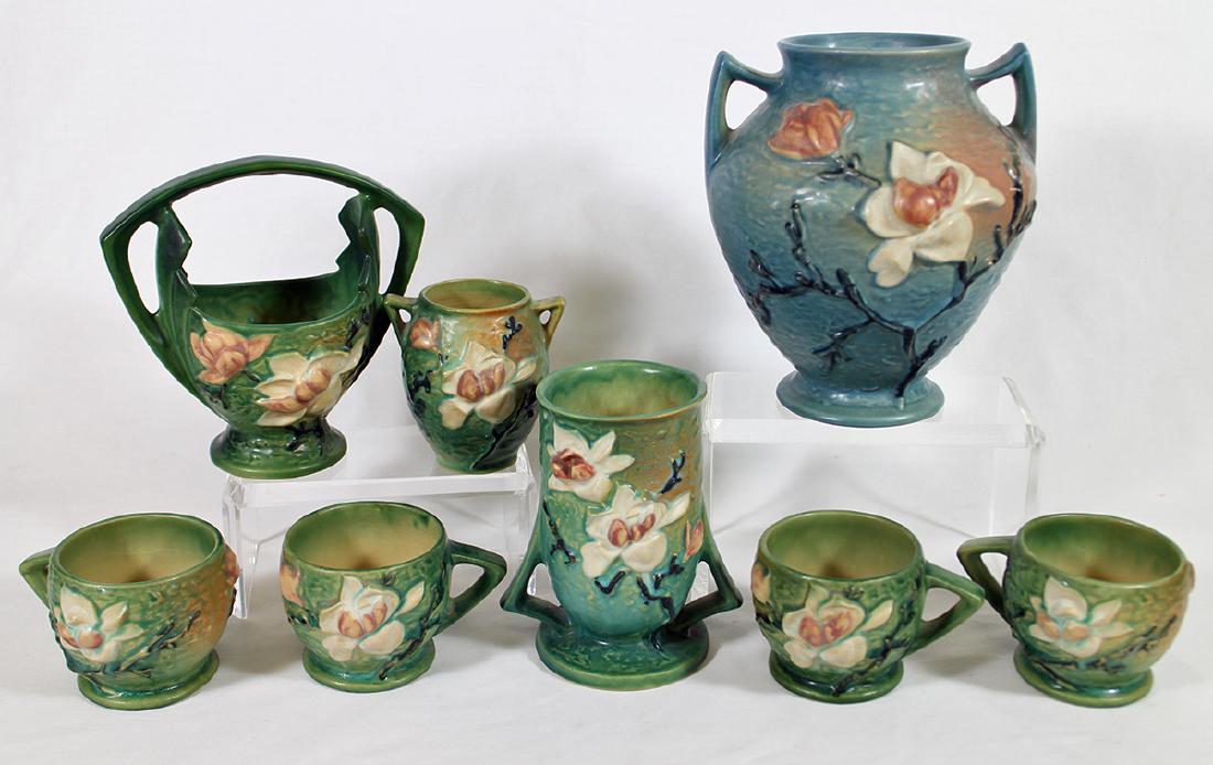8 PC ROSEVILLE MAGNOLIA COLLECTION (1 of 2)