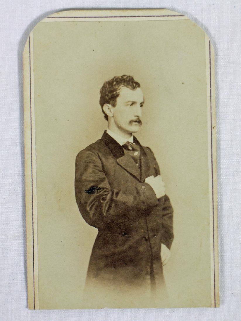 JOHN WILKES BOOTH PHOTO: John Wilkes Booth photograph by C.D. Fredericks & Co.