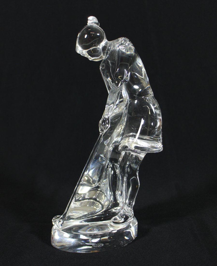 BACCARAT LADY GOLFER FIGURINE (1 of 2)