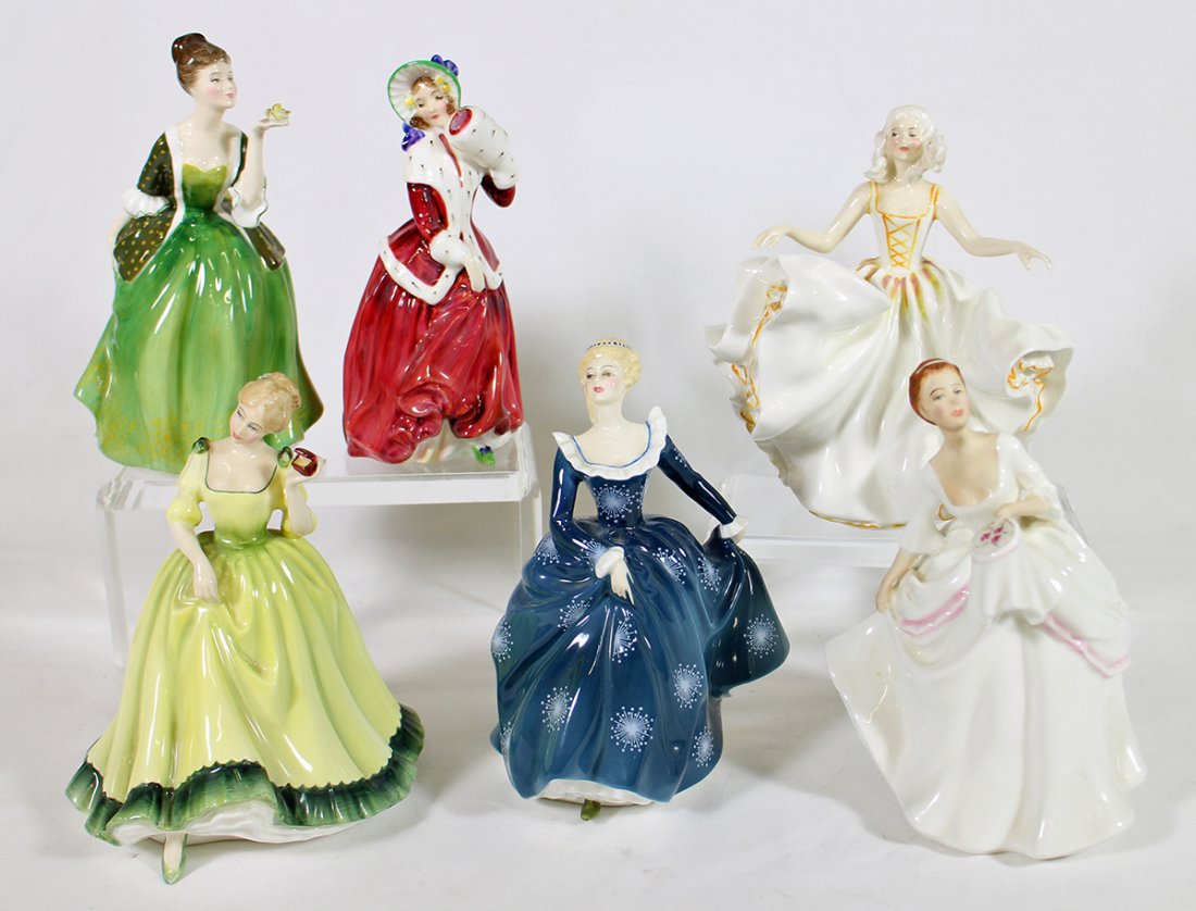 (6) ROYAL DOULTON LADY FIGURINES (1 of 2)