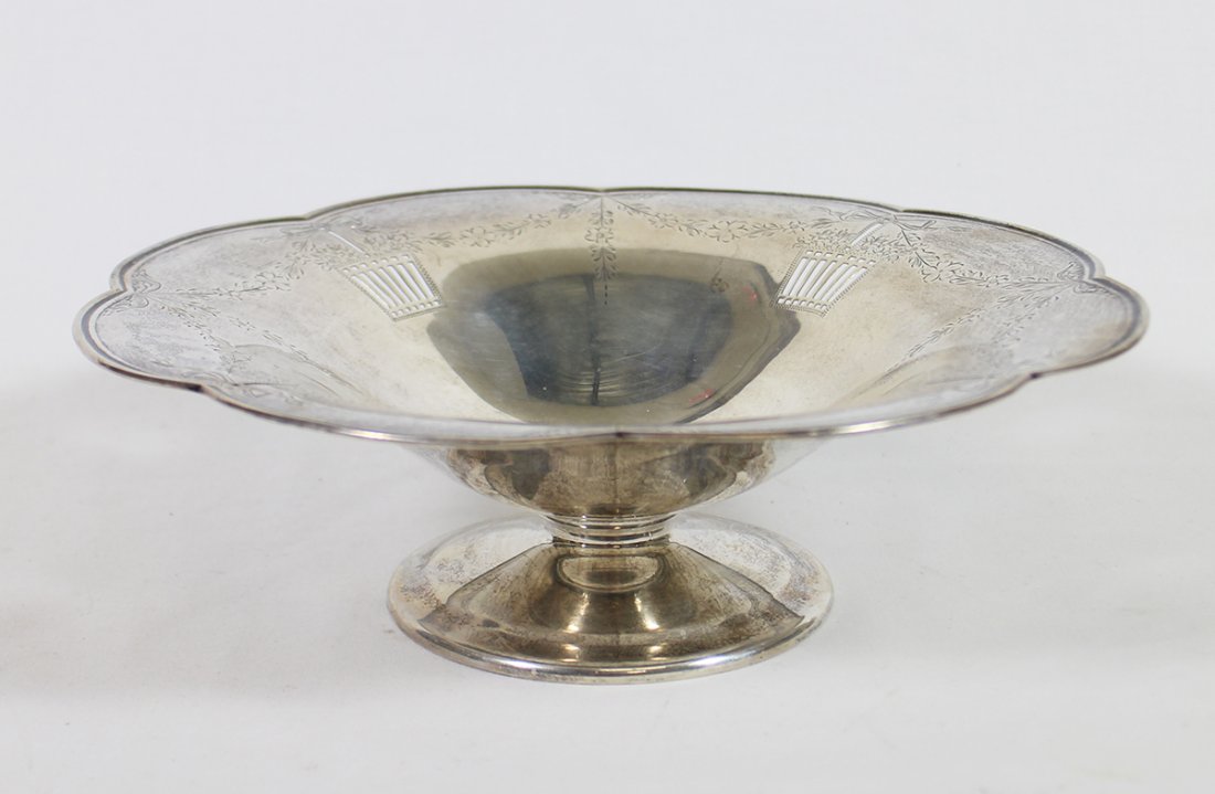 STERLING SILVER PIERCED CENTERPIECE BOWL (1 of 4)
