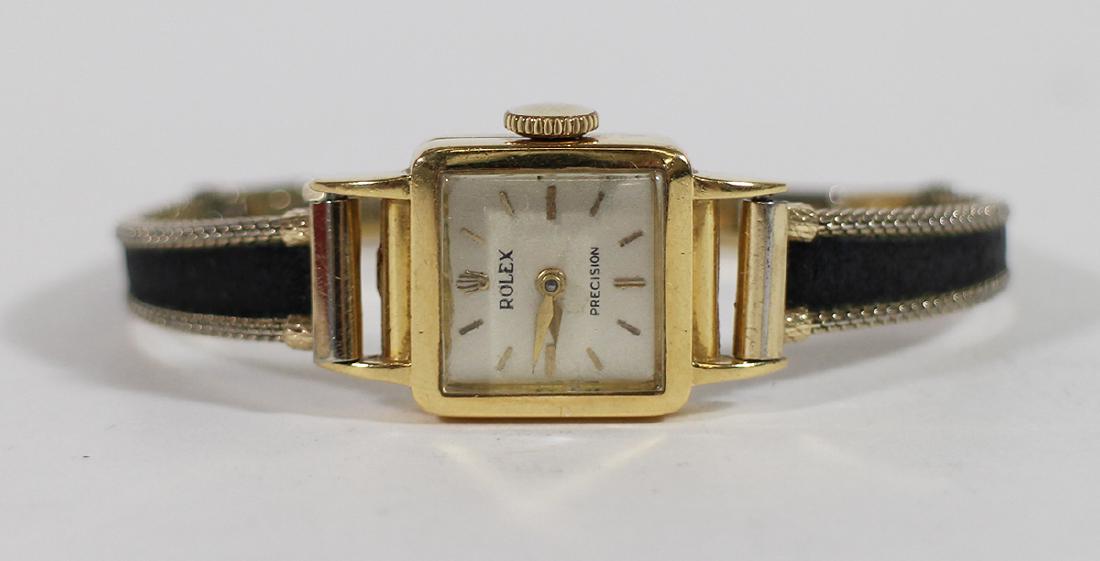VINTAGE 18K ROLEX PRECISION WATCH (1 of 4)