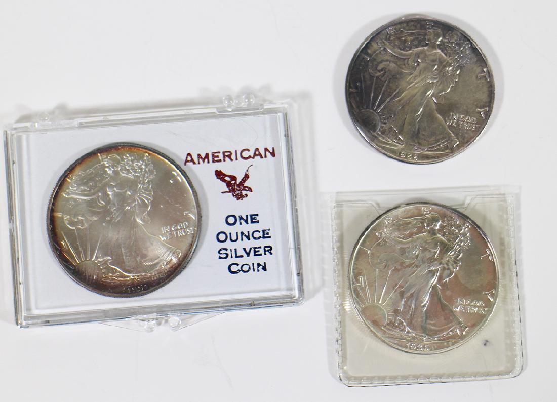 (3) .999 SILVER EAGLE COINS (1 of 1)