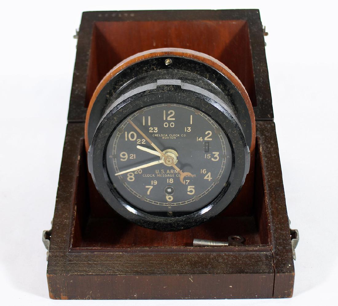 CHELSEA U.S. ARMY CLOCK MESSAGE CENTER (1 of 5)