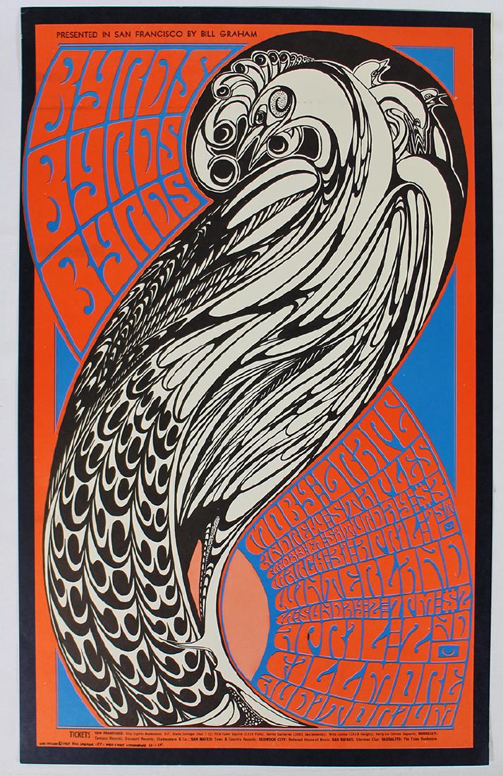 1967 THE BYRDS CONCERT POSTER (1 of 2)