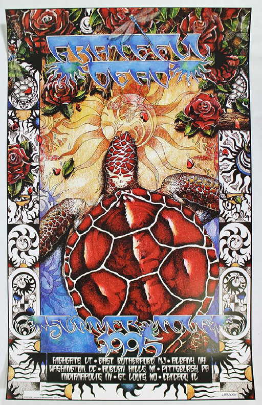 1995 THE GRATEFUL DEAD SUMMER TOUR POSTER