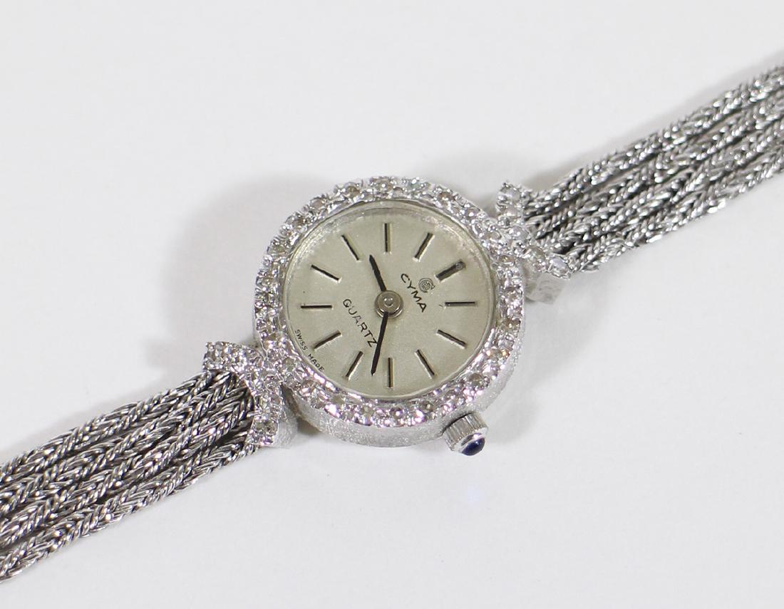 14K GOLD & DIAMOND CYMA LADIES WATCH