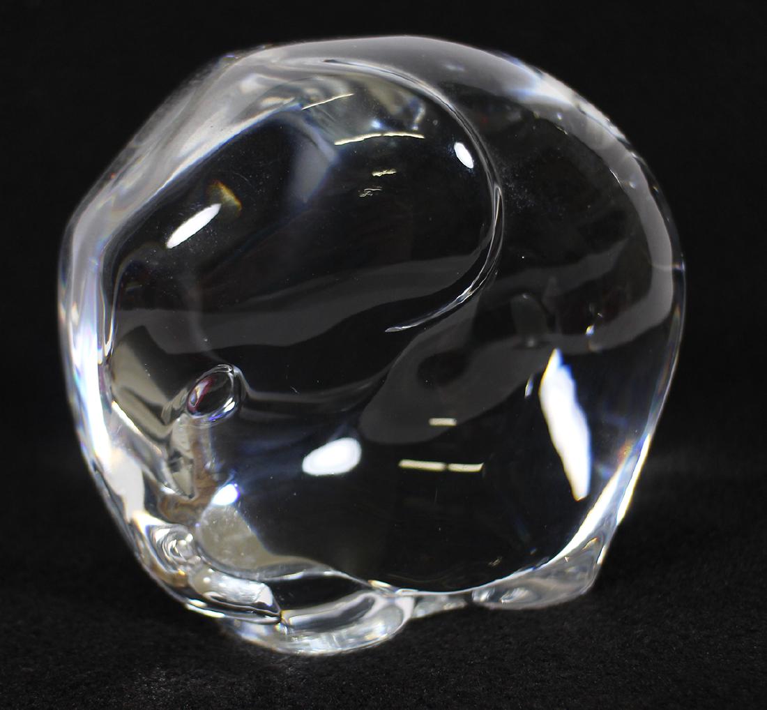 TIFFANY & CO CRYSTAL ELEPHANT PAPERWEIGHT (1 of 2)