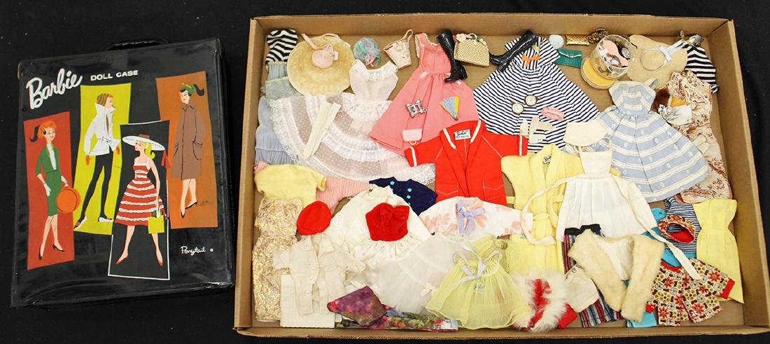 VINTAGE 1960's BARBIE CLOTHES, ACCESSORIES & CASE (1 of 4)