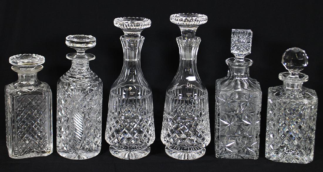 (6) CRYSTAL DECANTERS (1 of 3)