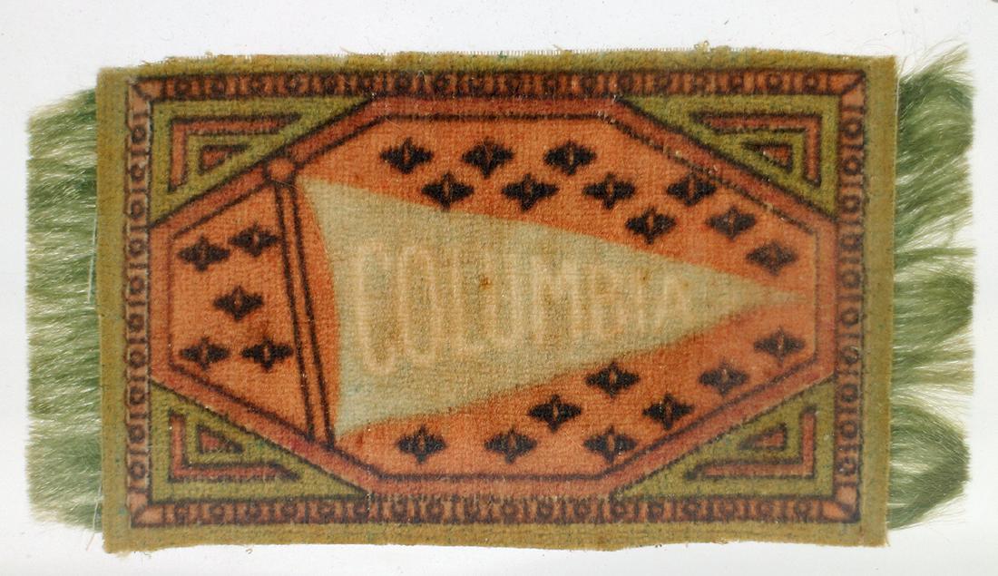 ANTIQUE COLUMBIA UNIVERSITY CIGAR TOBACCO BLANKET (1 of 4)