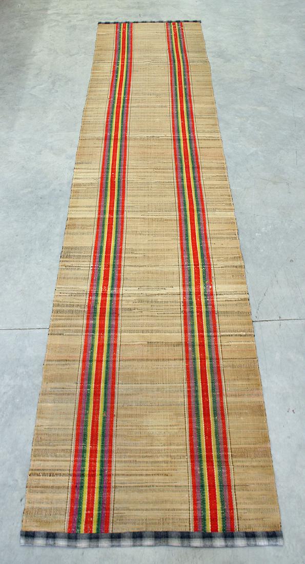 EARLY 20TH CENTURY RAG RUNNER RUG (1 of 3)
