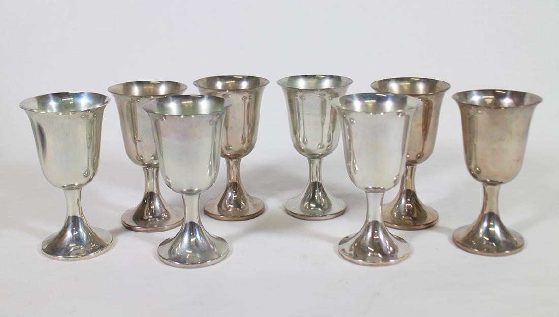 (8) WEBB STERLING SILVER GOBLETS (1 of 3)